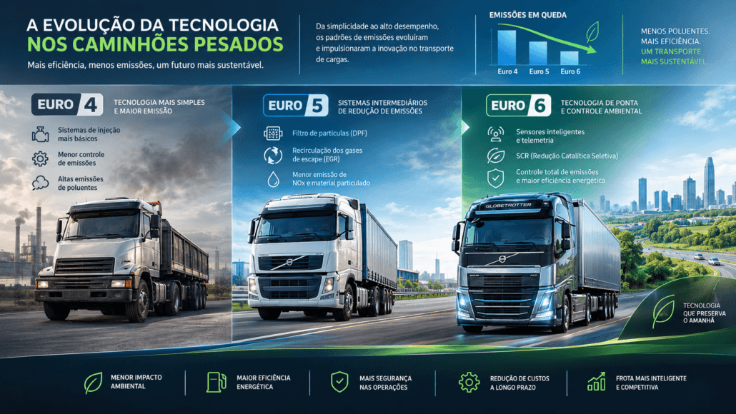 Euro 4, Euro 5 e Euro 6: diferenças tecnológicas nos caminhões pesados 2 Evolucao Sustentavel dos Caminhoes Pesados